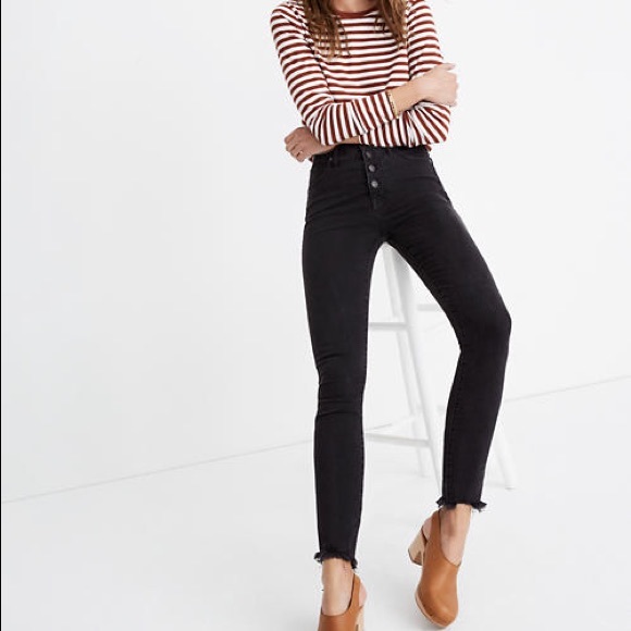 Madewell Denim - Madewell 10” high rise skinny button fly